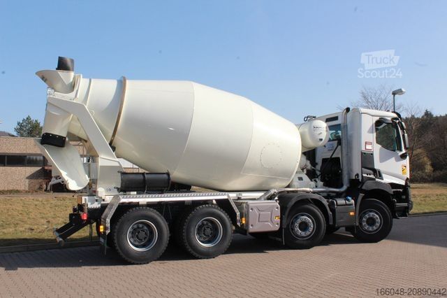 Concrete mixer truck RENAULT K480 8X4 EuromixMTP EM 10 L