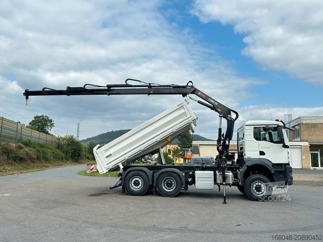 Outro MAN TGS 28.440 6x4-4/3-Seiten- Kipper / Hiab 138-3