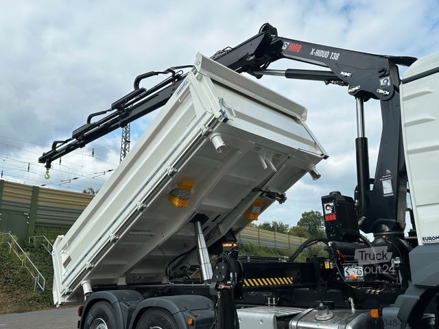 Outro MAN TGS 28.440 6x4-4/3-Seiten- Kipper / Hiab 138-3