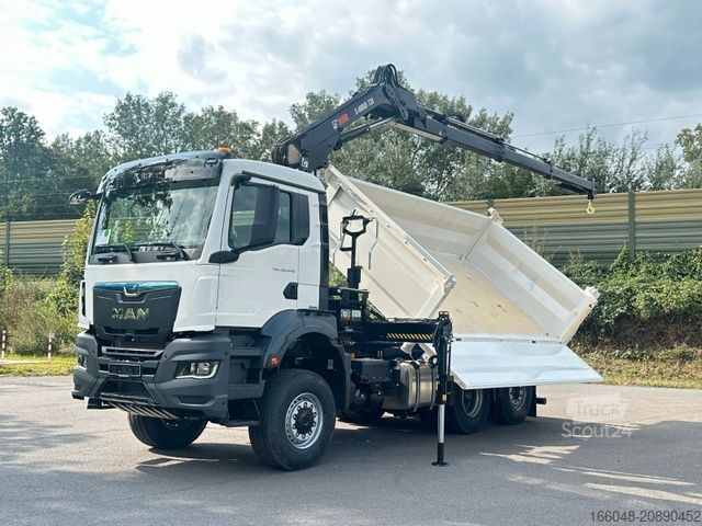 Outro MAN TGS 28.440 6x4-4/3-Seiten- Kipper / Hiab 138-3