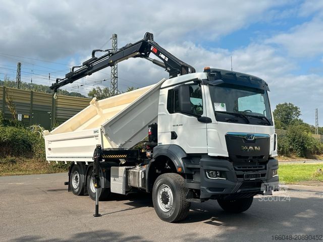 Outro MAN TGS 28.440 6x4-4/3-Seiten- Kipper / Hiab 138-3