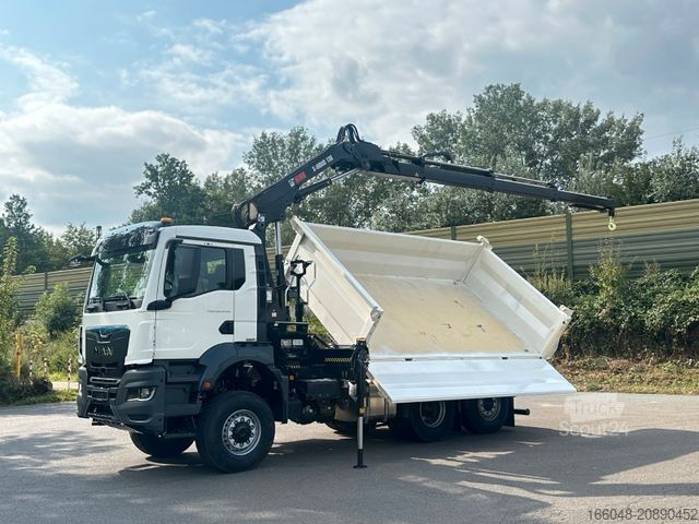 Outro MAN TGS 28.440 6x4-4/3-Seiten- Kipper / Hiab 138-3