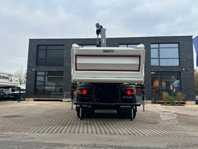 Outro MAN TGS 33.440 6x6 /3-Seiten- Kipper / Kran HIAB 302