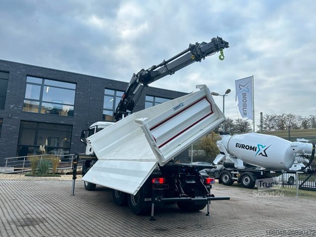 Outro MAN TGS 33.440 6x6 /3-Seiten- Kipper / Kran HIAB 302