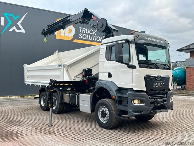 Outro MAN TGS 33.440 6x6 /3-Seiten- Kipper / Kran HIAB 302
