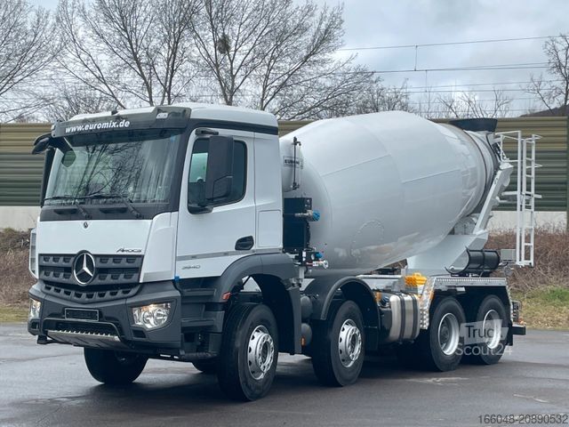 Camion malaxeur à béton MERCEDES-BENZ Arocs 5 3540 8x4 EURO 6e EuromixMTP EM 9 L