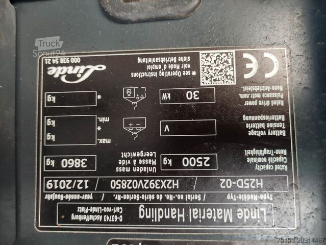 Carretillas elevadoras diésel Linde H25D-02-392 EVO