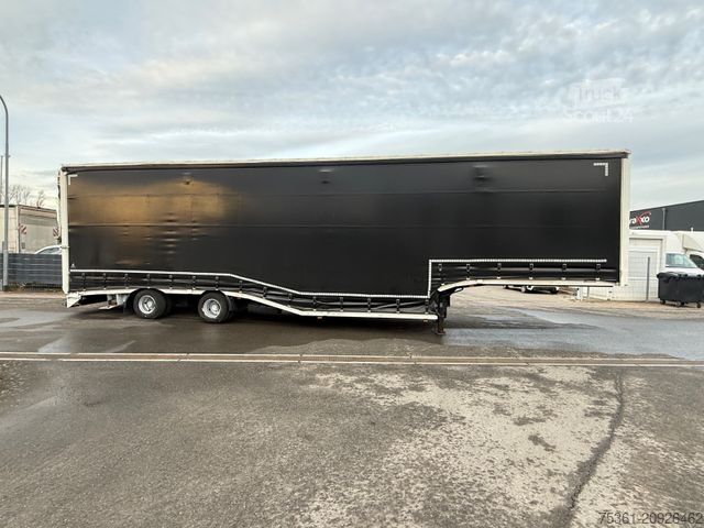 Tieflader-Sattelauflieger  Wiese Gabel Stapler Transport Tieflader WINDE