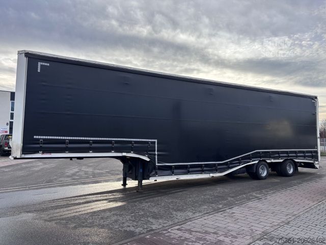 Tieflader-Sattelauflieger  Wiese Gabel Stapler Transport Tieflader WINDE