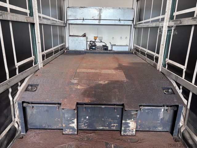 Tieflader-Sattelauflieger  Wiese Gabel Stapler Transport Tieflader WINDE