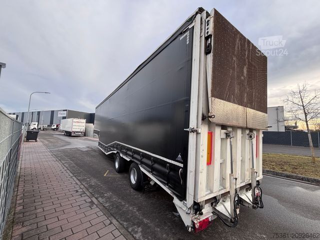 Tieflader-Sattelauflieger  Wiese Gabel Stapler Transport Tieflader WINDE