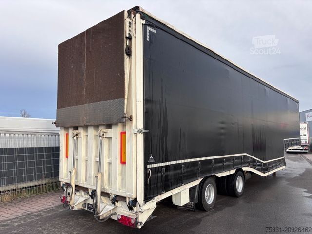 Tieflader-Sattelauflieger  Wiese Gabel Stapler Transport Tieflader WINDE