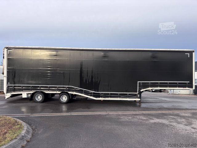 Tieflader-Sattelauflieger  Wiese Gabel Stapler Transport Tieflader WINDE