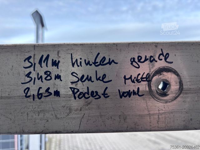 Tieflader-Sattelauflieger  Wiese Gabel Stapler Transport Tieflader WINDE