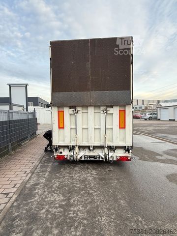 Tieflader-Sattelauflieger  Wiese Gabel Stapler Transport Tieflader WINDE