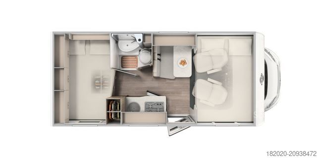 Autocaravana con alcoba CARADO A 132 PRO (45) SAT, Navi, Alufelgen