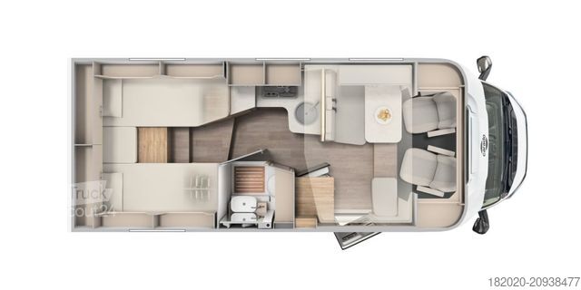 Autorulotă semi-integrată CARADO T 338 pro+ HUBBETT, AUTOMATIK, MJ26