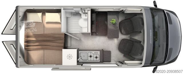 Obytný vůz HYMER/ERIBA Camper Van Grand Canyon S 600 ALLRAD, AUFSTELLDA