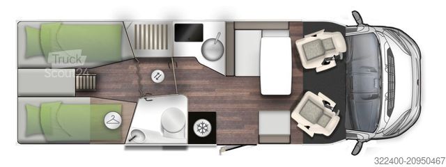 Autorulotă semi-integrată FORSTER T 745 EB alle  Pakete