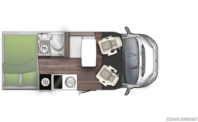 Autorulotă semi-integrată FORSTER T Coupé 599 HB Automatik