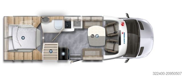 Pusiau integruotas kemperis EURAMOBIL Profila T 726 QF alle Eura Ausstattungspakete