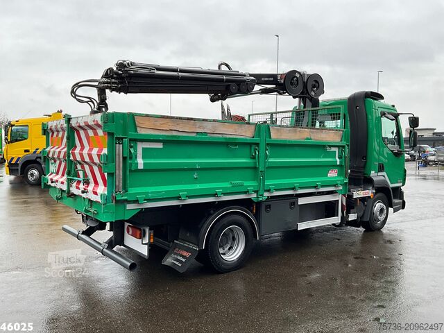 Ανατρεπόμενο όχημα με γερανό DAF FA 45 LF 220 Hiab 8 Tonmeter laadkraan Just 53...