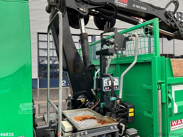 Ανατρεπόμενο όχημα με γερανό DAF FA 45 LF 220 Hiab 8 Tonmeter laadkraan Just 53...