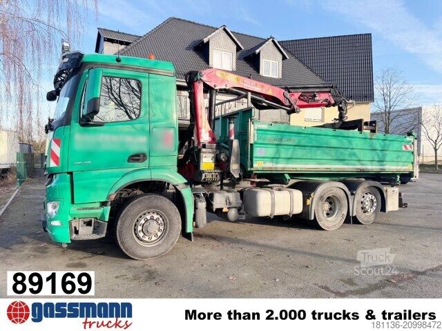 Kiepwagen Mercedes-Benz Arocs 2545 L 6x4 HAD, Kran Palfinger PK19.001