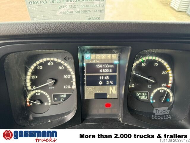 Pašizgāzējs kravas automašīna Mercedes-Benz Arocs 2545 L 6x4 HAD, Kran Palfinger PK19.001