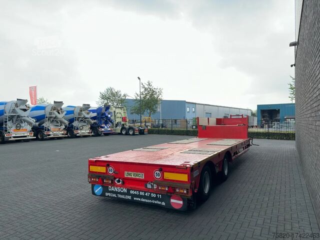 Semi-remorque surbaissée Danson HLB45 2-AXEL EXTENDABLE SEMI DIEPLADER/TIEFLADE...