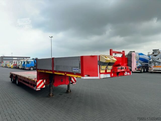 Semi-remorque surbaissée Danson HLB45 2-AXEL EXTENDABLE SEMI DIEPLADER/TIEFLADE...