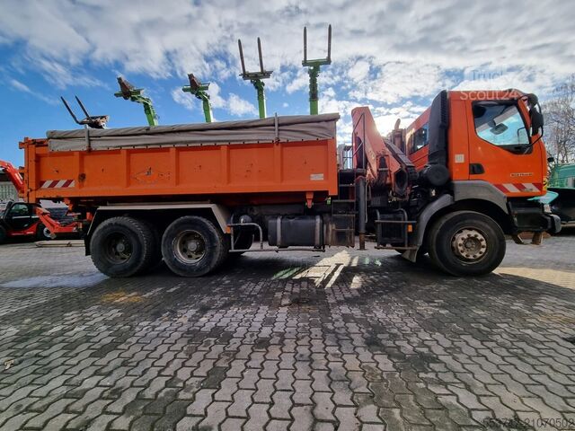 Tipper with crane Renault Kerax 370-26