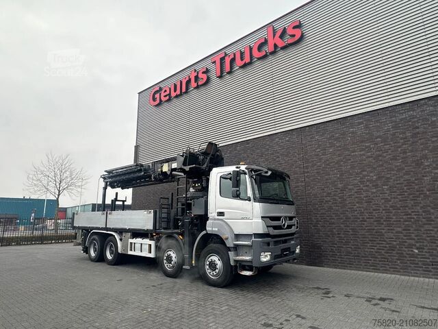Crane truck Mercedes-Benz Axor 3243 8X4 BB + MKG HMK 350  + JIB MONTAGEKR...