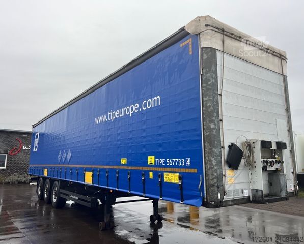 Open semitrailer with tarp SCHMITZ CARGOBULL S01 / Plane Speed Curtain / Edscha / Rungen