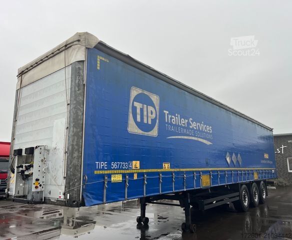 Open semitrailer with tarp SCHMITZ CARGOBULL S01 / Plane Speed Curtain / Edscha / Rungen