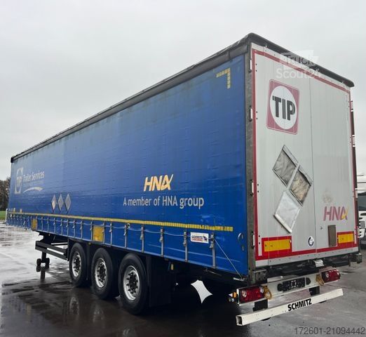 Open semitrailer with tarp SCHMITZ CARGOBULL S01 / Plane Speed Curtain / Edscha / Rungen