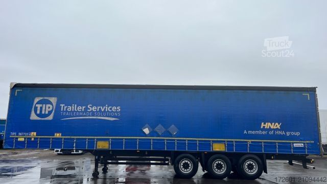 Open semitrailer with tarp SCHMITZ CARGOBULL S01 / Plane Speed Curtain / Edscha / Rungen