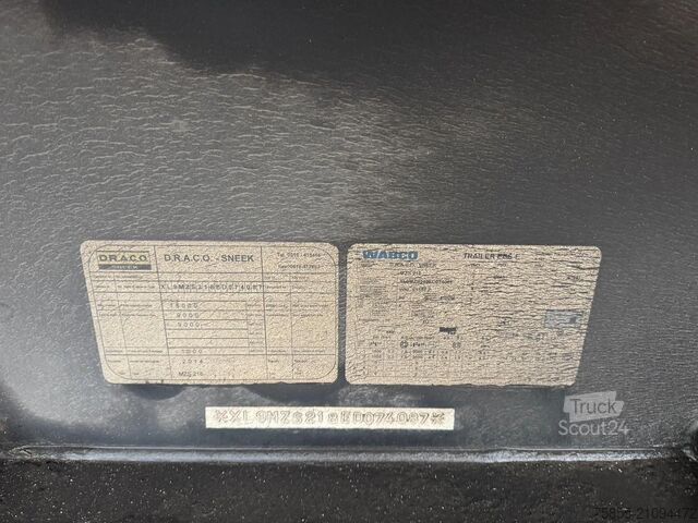 Gesloten bak DRACO MZS218 Isolated Box / SAF Disc Brakes / NL Trailer