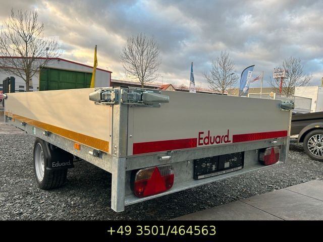 Biltrailer EDUARD Hochlader 1500 kg, 310x160x30  cm, 63 cm, 13"