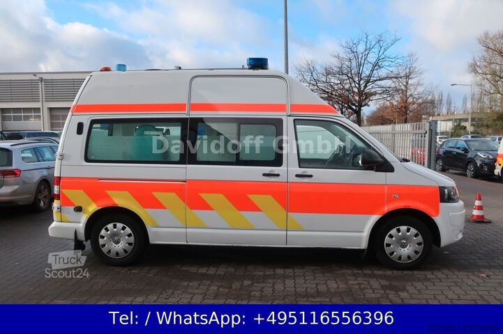 Hasičské auto VOLKSWAGEN T5 Transporter Hochdach lang/KTW/Klima/FN: A29