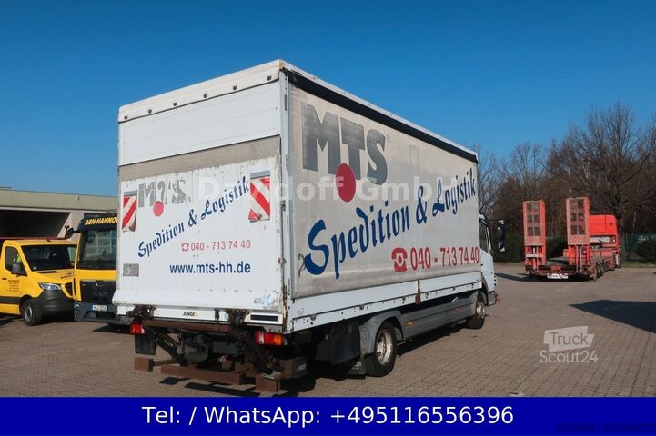 Gardinsided kassevogn MERCEDES-BENZ Atego 818 1.Hand / Ladeboardwand Nr.1032