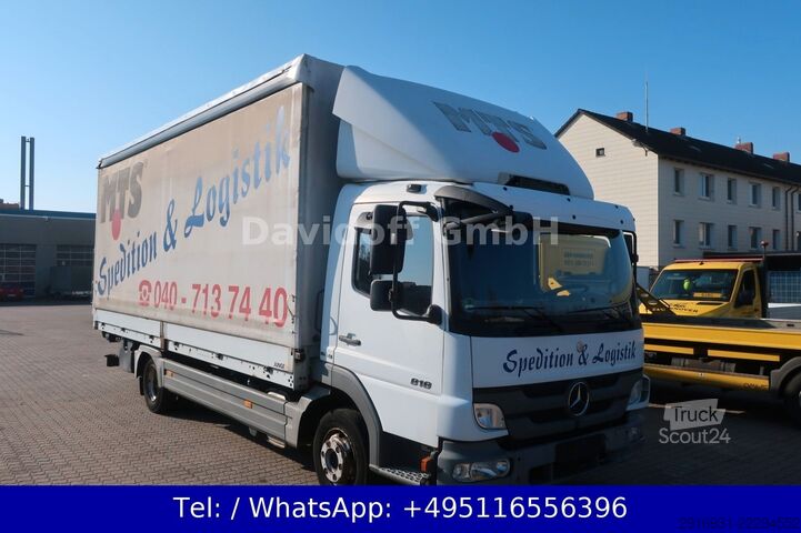 Gardinsided kassevogn MERCEDES-BENZ Atego 818 1.Hand / Ladeboardwand Nr.1032