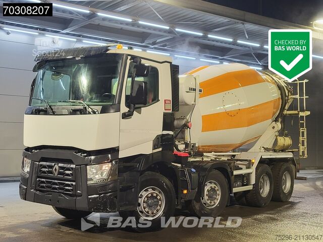 Mixer Renault C 380 T 8X4 9m3 Liebherr 904 FL mixer Steelsusp...