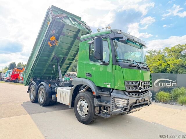 Háromirányú billenő teherautó MERCEDES-BENZ Arocs 2646 6x4 MEILLER Kipper 15TKM AHK