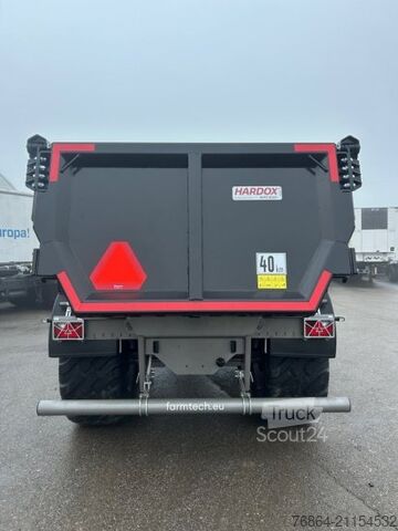 Kippanhänger Farmtech FARMTECH, TANDEM-SCHWERLAST-MULDENKIPPER GRAVIS 2000,  HYDR. HECKKLAPPE, HARDOX