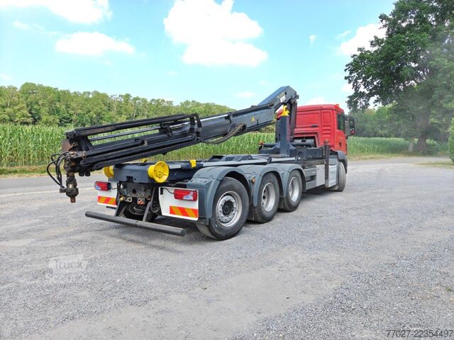  MAN TGS 35.440 8x4 tridem hooklift + Crane Palfinge...