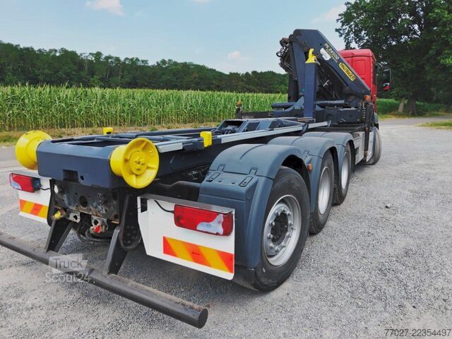  MAN TGS 35.440 8x4 tridem hooklift + Crane Palfinge...