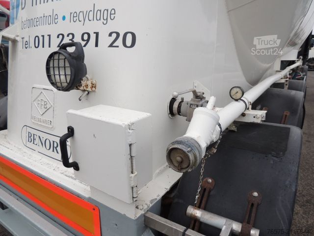 مقطورة صهريج صوامع FELDBINDER 40 m³ Silo Cement/Zement