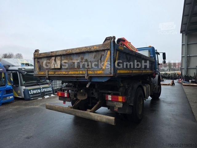 Třístranný sklápěč MERCEDES-BENZ Axor 1829 / 13m Palfinger Kran FUNK / Meiller