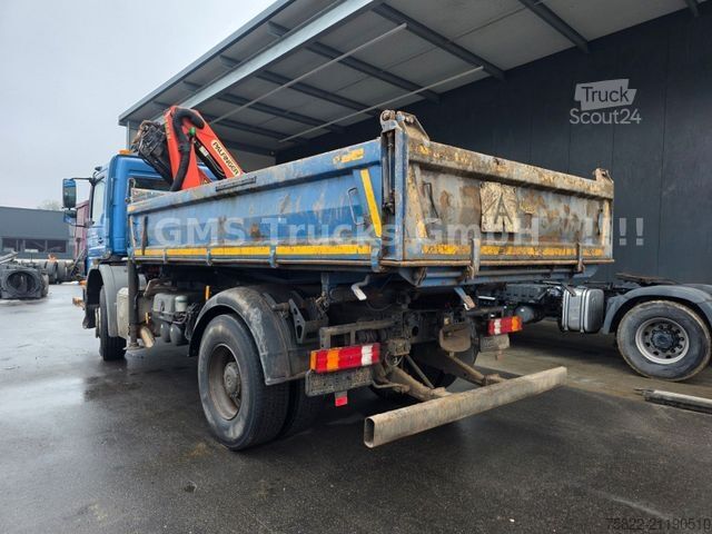 Třístranný sklápěč MERCEDES-BENZ Axor 1829 / 13m Palfinger Kran FUNK / Meiller